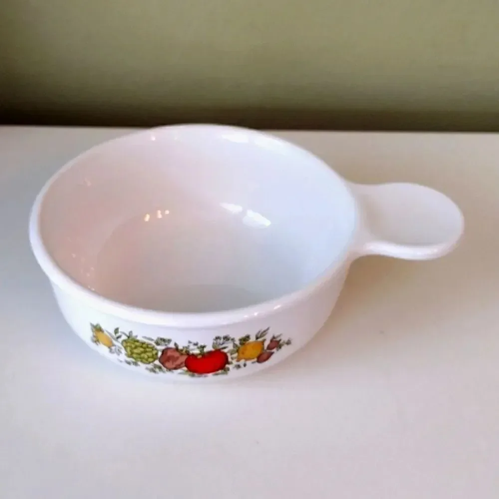 Corningware VTG Spice Of Life Print P- 150- B‎ Round Grab It Bowl